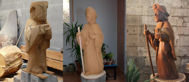 Etapes de création de la statue